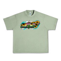 Tennessee Map Sunflower Cactus Serape Urban Heavy Tee | Teevron
