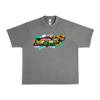 Tornado Tennessee Map Sunflower Cactus Serape Urban Heavy Tee - RanaPortraitStore