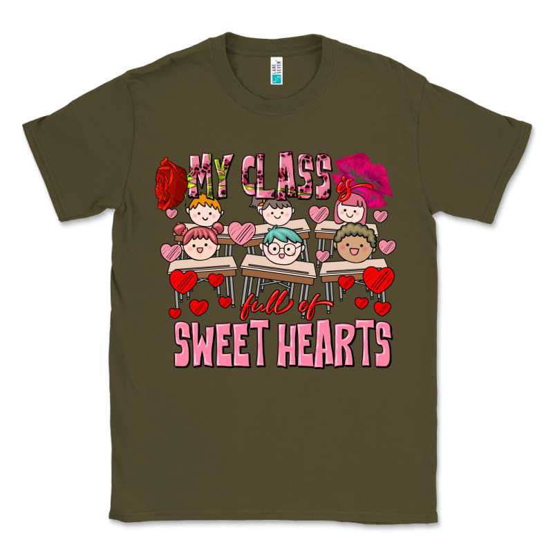 Valentine's Day My Class Is Full Of Sweet Hearts Classic Tee by FaDigitalArtStudio | Teevron