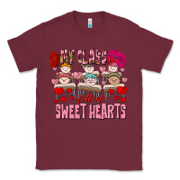 Burgundy Valentine's Day My Class Is Full Of Sweet Hearts Classic Tee - FaDigitalArtStudio
