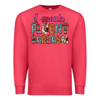 Cardinal i speak fluent sarcasm Premium Sweatshirt - Zillion Design Studio