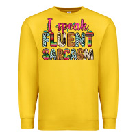 Lemon i speak fluent sarcasm Premium Sweatshirt - Zillion Design Studio