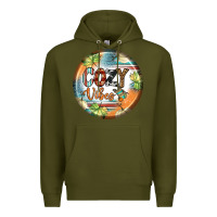 Army Green cozy vibes earrings Premium Hoodie - BundleAndBundleShop