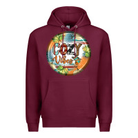 Burgundy cozy vibes earrings Premium Hoodie - BundleAndBundleShop