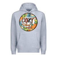 Heather Grey cozy vibes earrings Premium Hoodie - BundleAndBundleShop