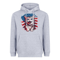 Heather Grey cat2 Heavyweight Hoodie - Unal Design