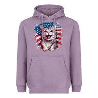 Lavender cat2 Heavyweight Hoodie - Unal Design