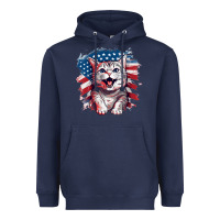 Navy cat2 Heavyweight Hoodie - Unal Design