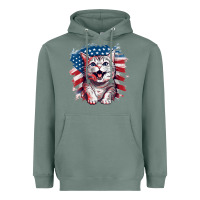 Sage cat2 Heavyweight Hoodie - Unal Design