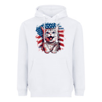 White cat2 Heavyweight Hoodie - Unal Design