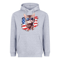 Heather Grey cat2 Heavyweight Hoodie - Unal Design