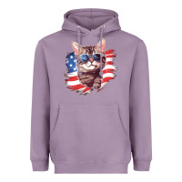 Lavender cat2 Heavyweight Hoodie - Unal Design