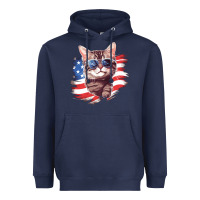Navy cat2 Heavyweight Hoodie - Unal Design