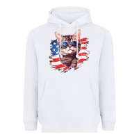White cat2 Heavyweight Hoodie - Unal Design