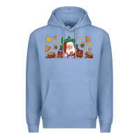 Colony Blue Christmas feeling jolly santa Premium Hoodie - Artiststas