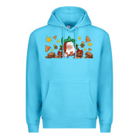 Ocean Blue Christmas feeling jolly santa Premium Hoodie - Artiststas