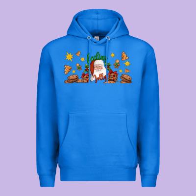 Christmas Feeling Jolly Santa Premium Hoodie Designed By Artiststas
