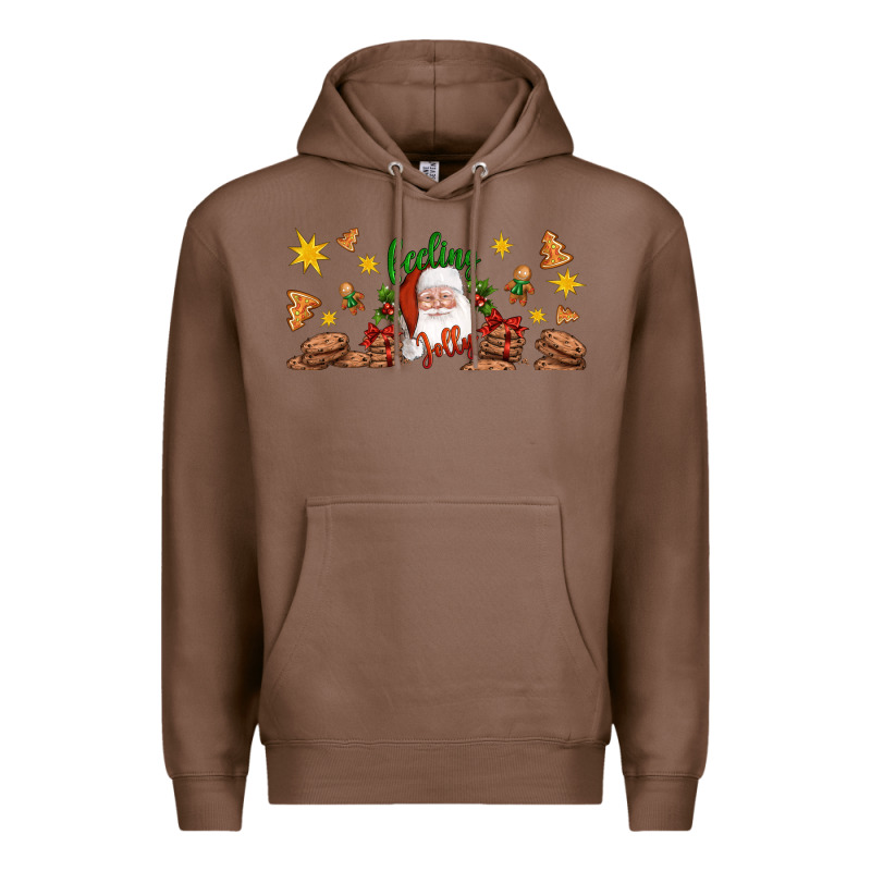 Christmas Feeling Jolly Santa Premium Hoodie by Artiststas | Teevron