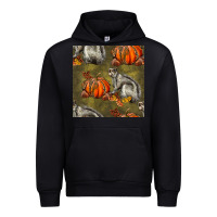 Black squirrel pumpkin seamless Urban Hoodie - BundleAndBundleShop