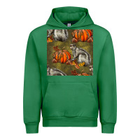 Emerald squirrel pumpkin seamless Urban Hoodie - BundleAndBundleShop
