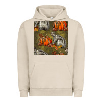 Pigment French Oak squirrel pumpkin seamless Urban Hoodie - BundleAndBundleShop