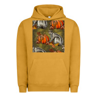 Pigment Peanut Butter squirrel pumpkin seamless Urban Hoodie - BundleAndBundleShop