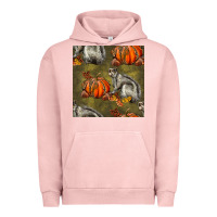Pigment Salmon squirrel pumpkin seamless Urban Hoodie - BundleAndBundleShop