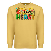 Antique Gold teaching is a work of heart tbw Premium Sweatshirt - texasbilliewilder