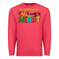 Cardinal teaching is a work of heart tbw Premium Sweatshirt - texasbilliewilder