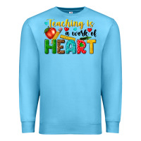Ocean Blue teaching is a work of heart tbw Premium Sweatshirt - texasbilliewilder