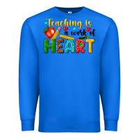 True Royal teaching is a work of heart tbw Premium Sweatshirt - texasbilliewilder