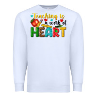 White teaching is a work of heart tbw Premium Sweatshirt - texasbilliewilder