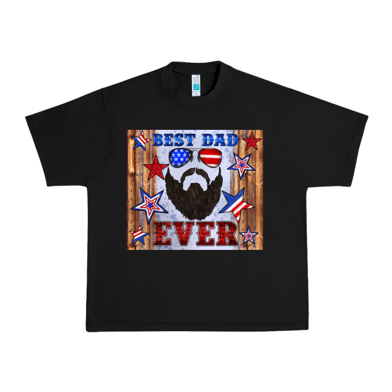 Best Dad Ever American Flag Urban Heavy Tee by Artiststas | Teevron