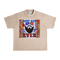 French Oak best dad ever american flag Urban Heavy Tee - Artiststas