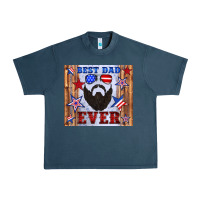 Midnight Navy best dad ever american flag Urban Heavy Tee - Artiststas