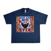 Navy best dad ever american flag Urban Heavy Tee - Artiststas