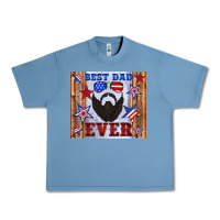 Pebble Blue best dad ever american flag Urban Heavy Tee - Artiststas