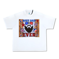 White best dad ever american flag Urban Heavy Tee - Artiststas