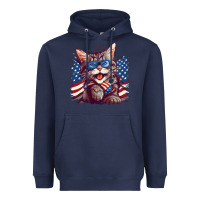 Navy cat4 Heavyweight Hoodie - Unal Design