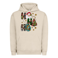Pigment French Oak ho ho ho Urban Hoodie - JahusDesignShop