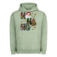 Pigment Oil Green ho ho ho Urban Hoodie - JahusDesignShop