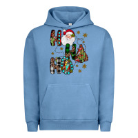 Pigment Pebble Blue ho ho ho Urban Hoodie - JahusDesignShop