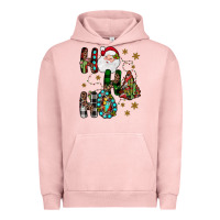 Pigment Salmon ho ho ho Urban Hoodie - JahusDesignShop