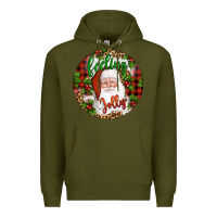 Army Green Christmas feeling jolly santa Premium Hoodie - Artiststas