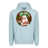 Blue Mist Christmas feeling jolly santa Premium Hoodie - Artiststas