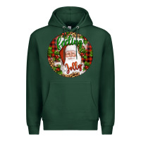Sports Green Christmas feeling jolly santa Premium Hoodie - Artiststas
