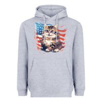Heather Grey cat3 Heavyweight Hoodie - Unal Design