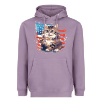 Lavender cat3 Heavyweight Hoodie - Unal Design