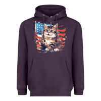 Plum cat3 Heavyweight Hoodie - Unal Design