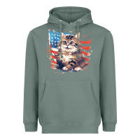 Sage cat3 Heavyweight Hoodie - Unal Design